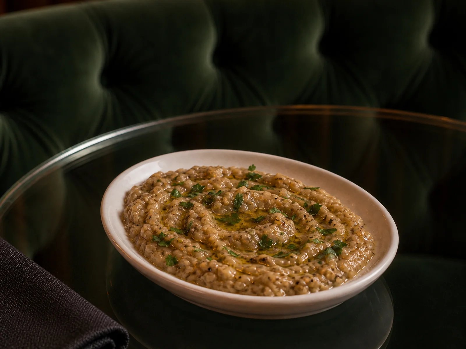 Smoky Eggplant Mash with Verjuice