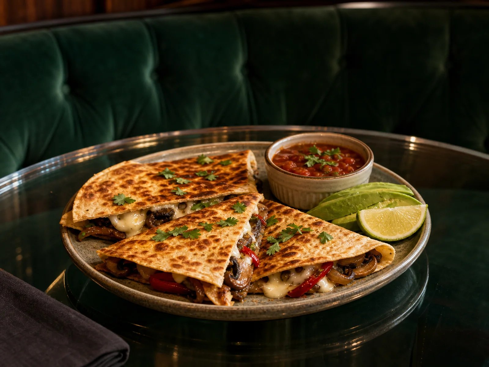 Oaxaca Mushroom Quesadilla
