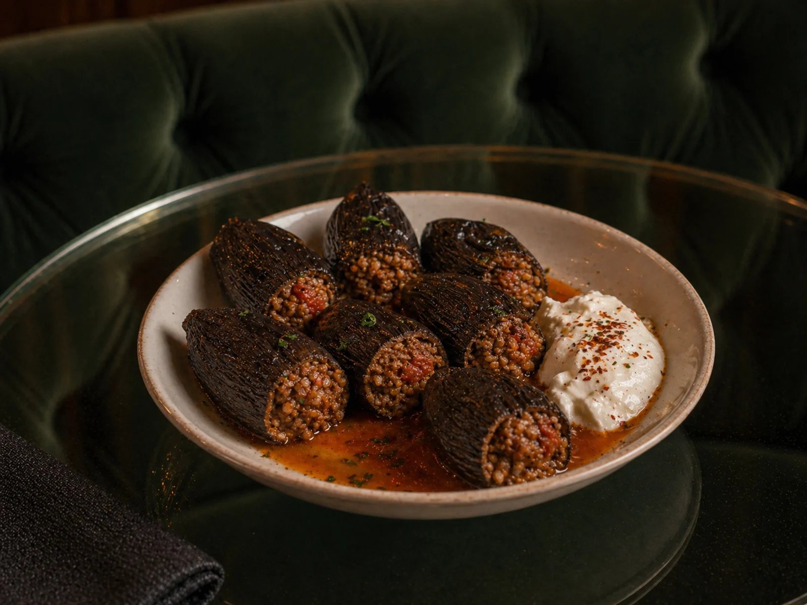 Gaziantep Dried Eggplants Stuffed with Firik