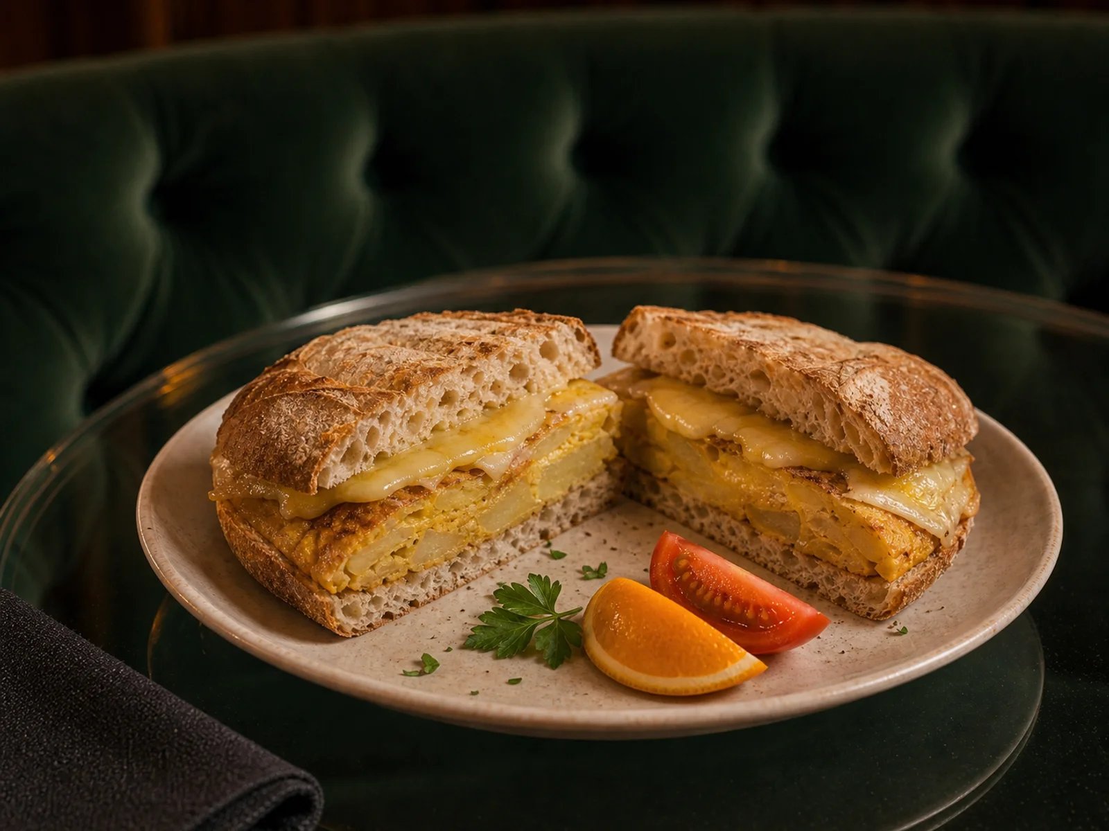 Breakfast Sandwich with Tortilla