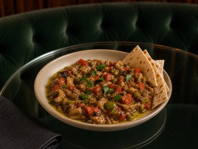 Urfa Usulü Kavrulmuş Patlıcan Salatası