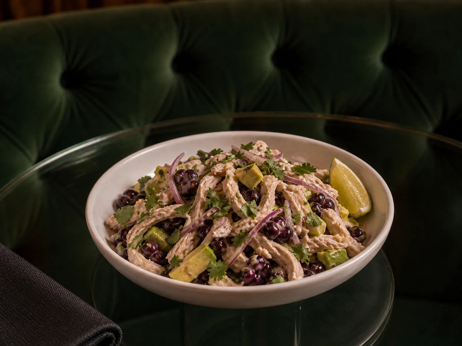 Peruvian Purple Corn Chicken Salad
