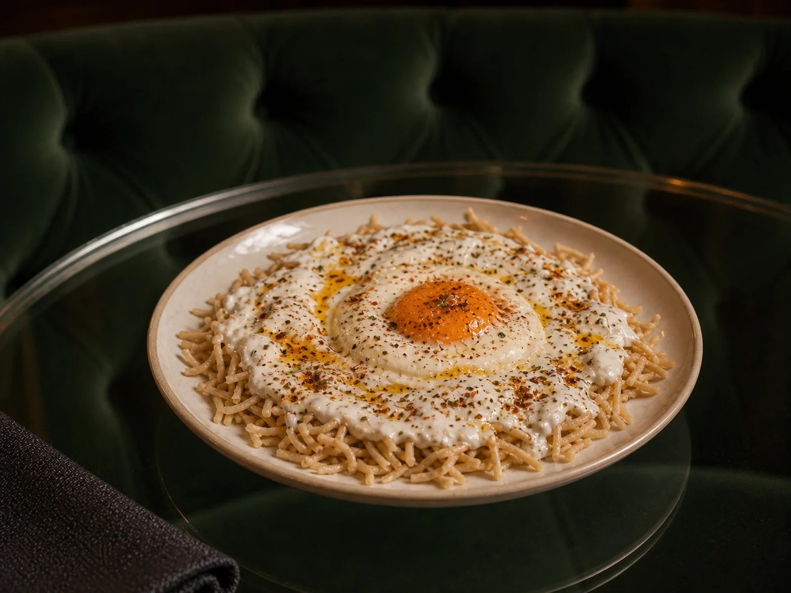 Van Noodles with Kurut and Eggs