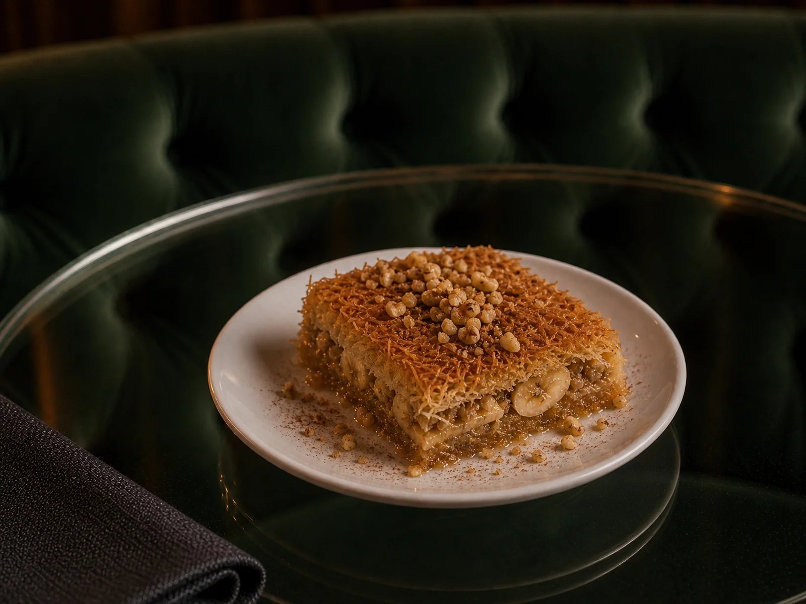 Alanya Kataifi with Banana and Walnuts