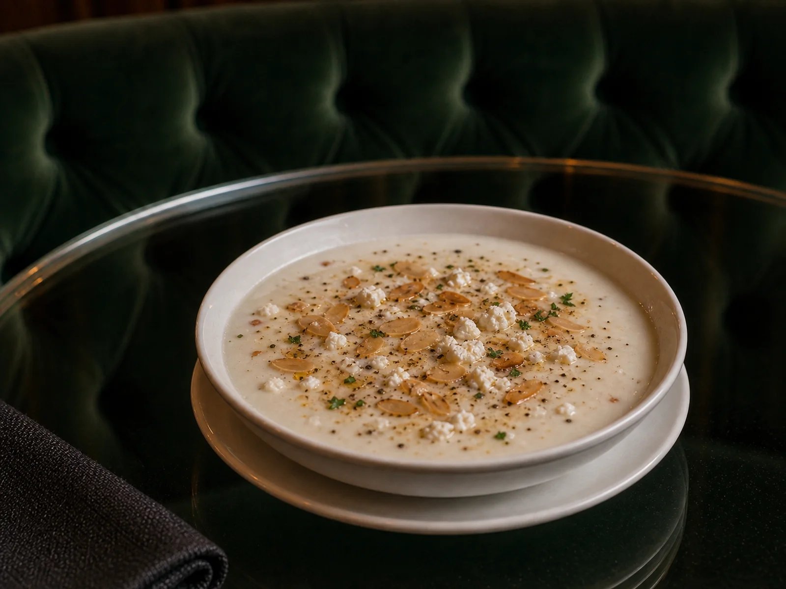 Edirne Cheese and Almond Soup