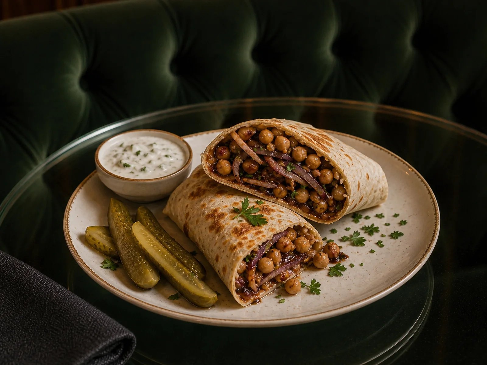 Tekirdag Chickpea Wrap with Hardaliye