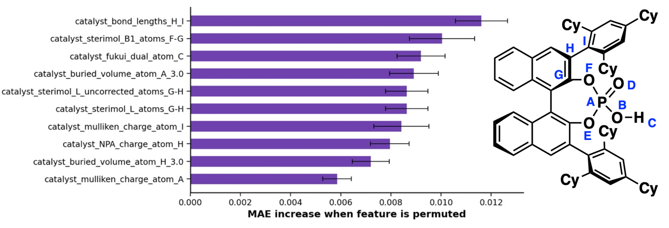 Top 10 permutation importances for the SVM model