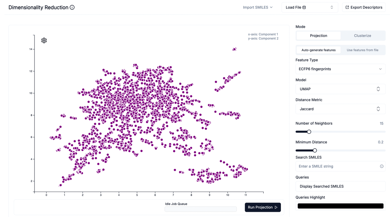 Dimensionality Reduction Interface