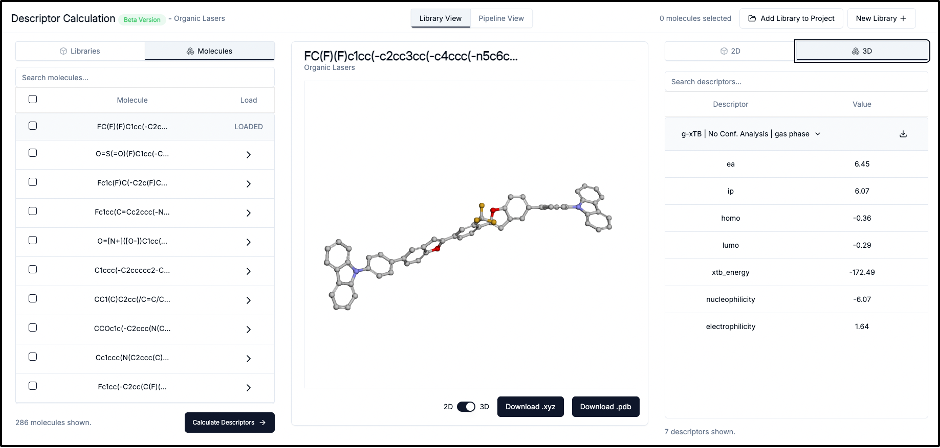 View Descriptors Interface
