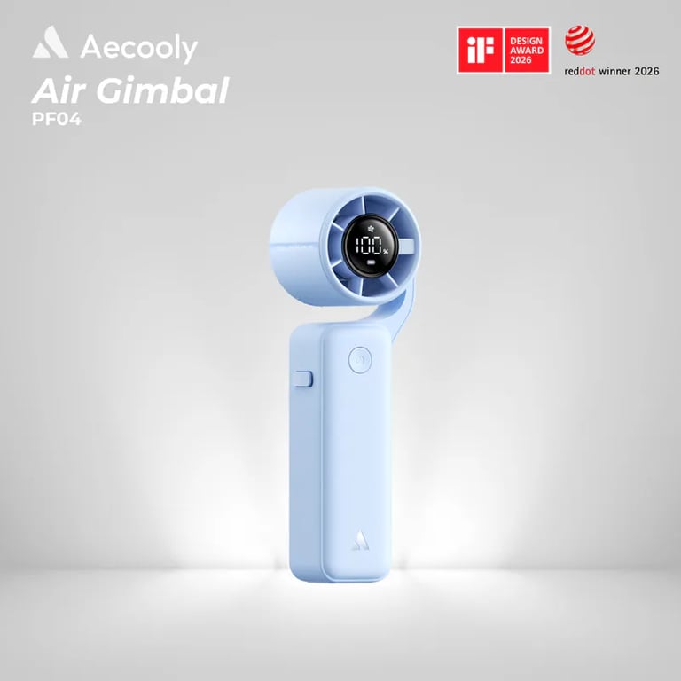 AECOOLY Air Gimbal PF04 多合一旋轉高速風扇(藍色)