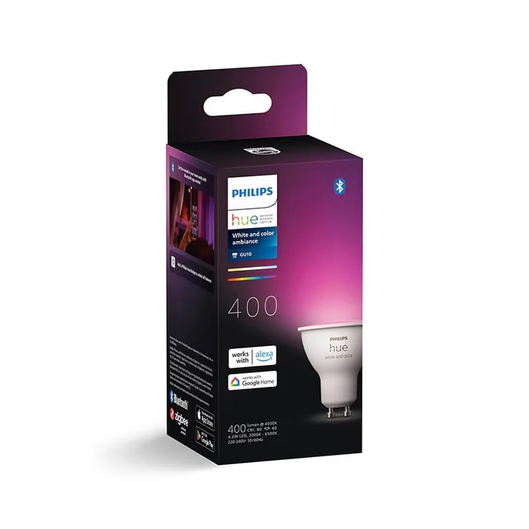 Philips Hue White and Color Ambiance 4.2W GU10 彩光+白光智能燈泡