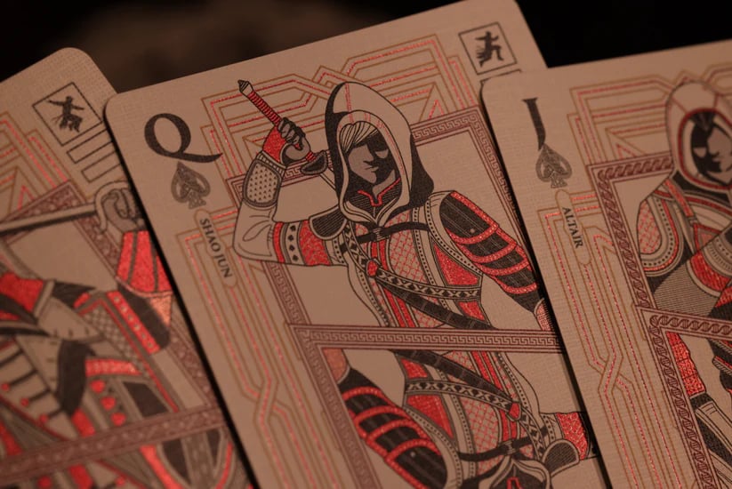 Room One Cards《Assassins Creed Legacy Ver. II》Playing Cards 啤牌(Garnet Hidden Blade Edition)