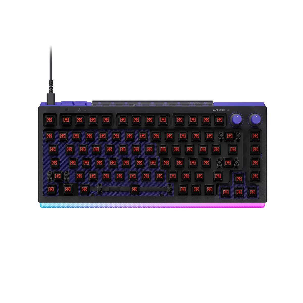 Logitech G512 X 75 類比機械雙軸有線電競鍵盤(75鍵-線性軸-黑色)