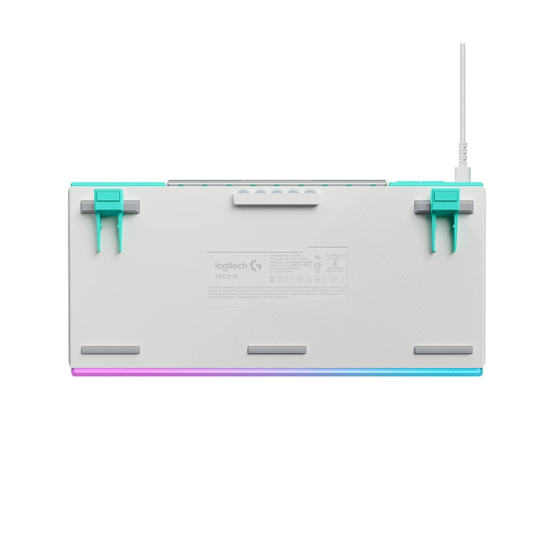 LogitechG G512 X 75 類比機械雙軸有線電競鍵盤(75鍵-觸感軸-白色)