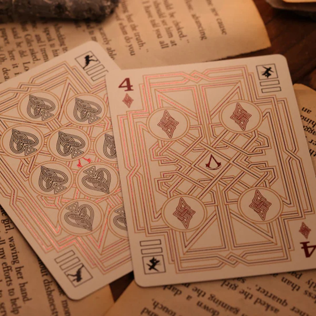 Room One Cards《Assassins Creed Legacy Ver. II》Playing Cards 啤牌(Garnet Hidden Blade Edition)