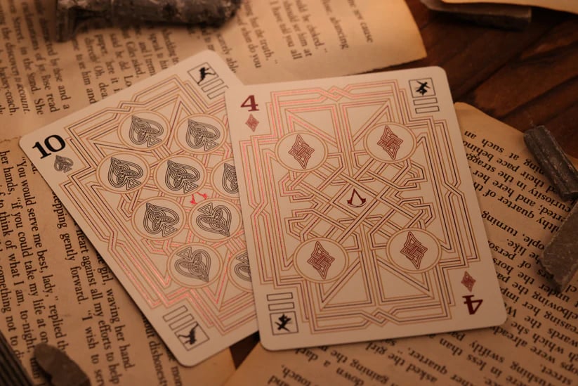 Room One Cards《Assassins Creed Legacy Ver. II》Playing Cards 啤牌(Garnet Hidden Blade Edition)