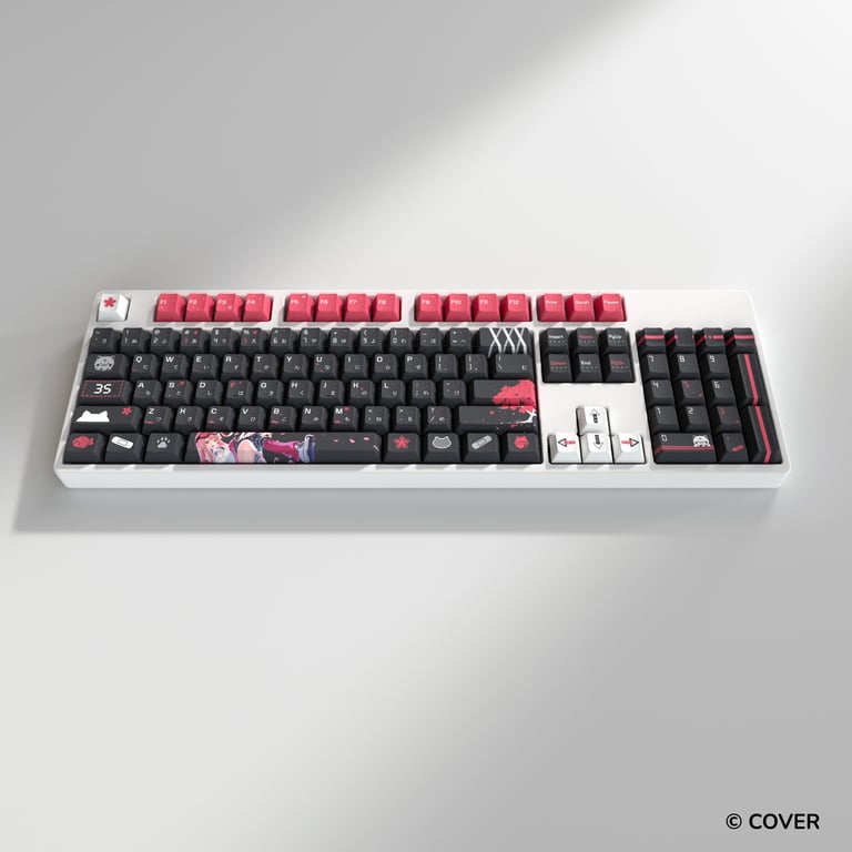 HYTE Sakura Miko 櫻巫女 鍵帽及桌墊套裝(黑色)