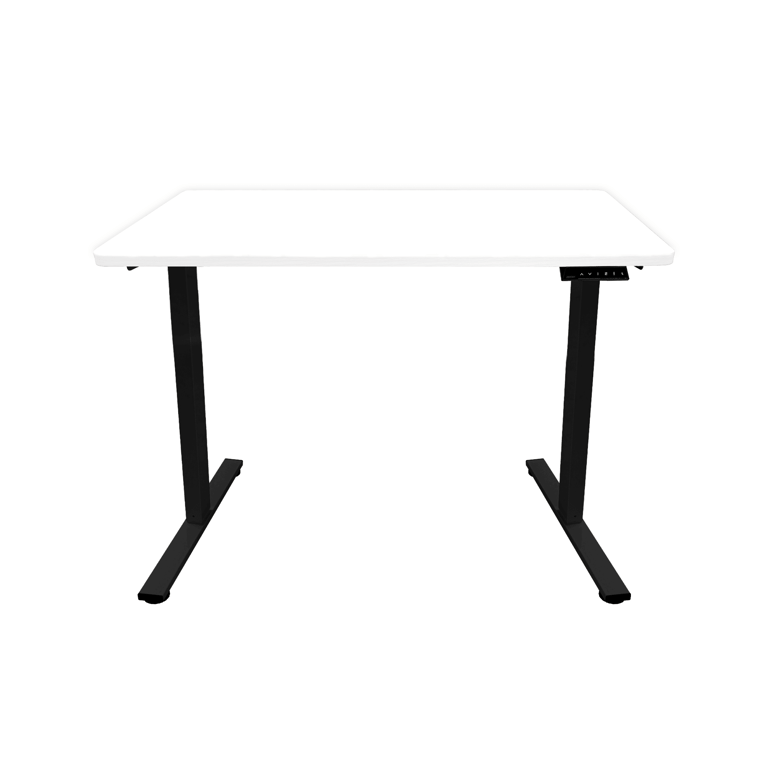 T84O Zenox Ergonomics Office Desk Essential 人體工學電腦枱 (升降版)(白色-黑色枱腳-100cm)