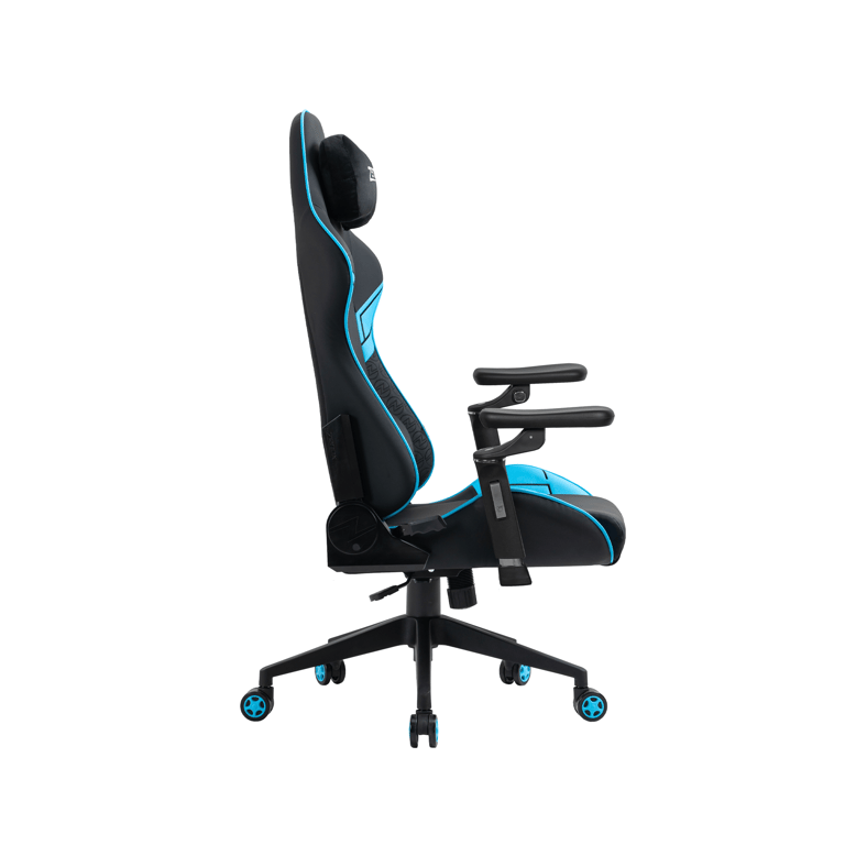 C255B Zenox Saturn MK-2 人體工學高背電競椅(5D 扶手)(Leather/Sky Blue)