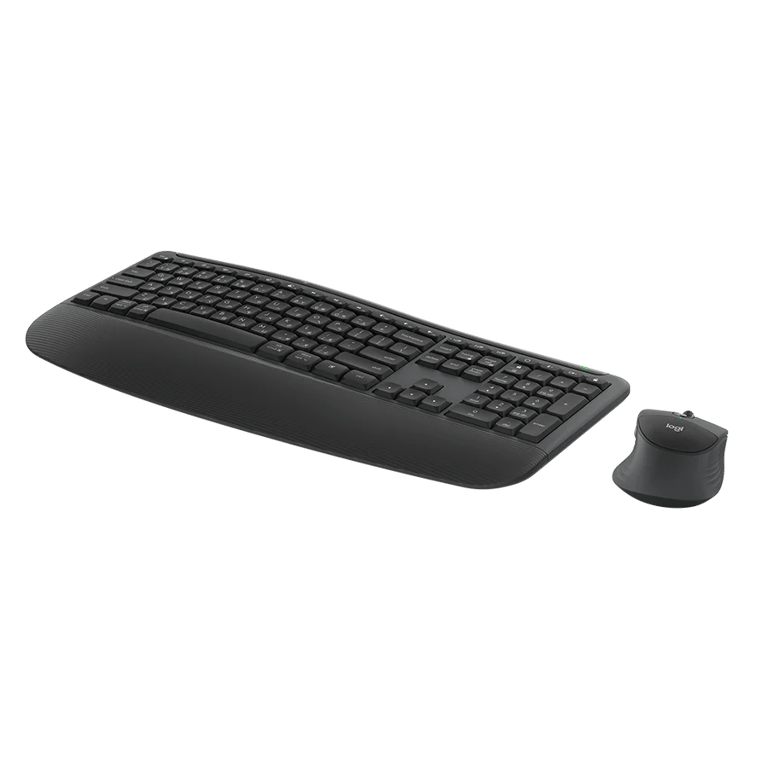 Logitech MK880 多工舒適無線鍵盤滑鼠組(石墨灰 (中文注音版))
