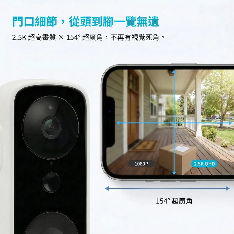 SpotCam Ring 3 全無線IP65防水智慧門鈴攝影機