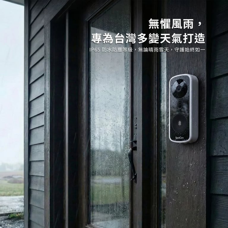 SpotCam Ring 3 全無線IP65防水智慧門鈴攝影機