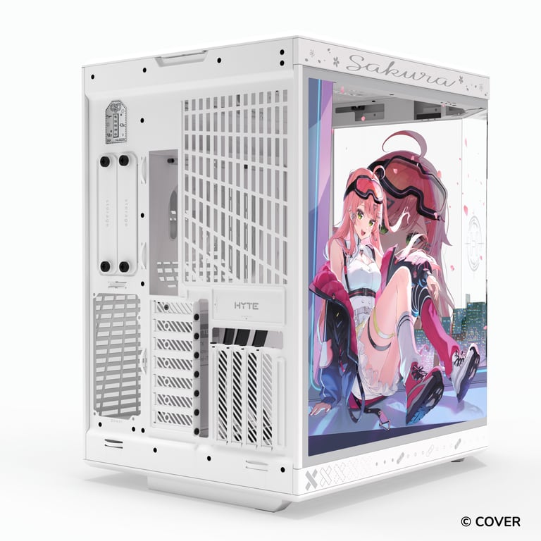 HYTE Y70 Sakura Miko 櫻巫女 雙腔中塔式 ATX機箱(白色)