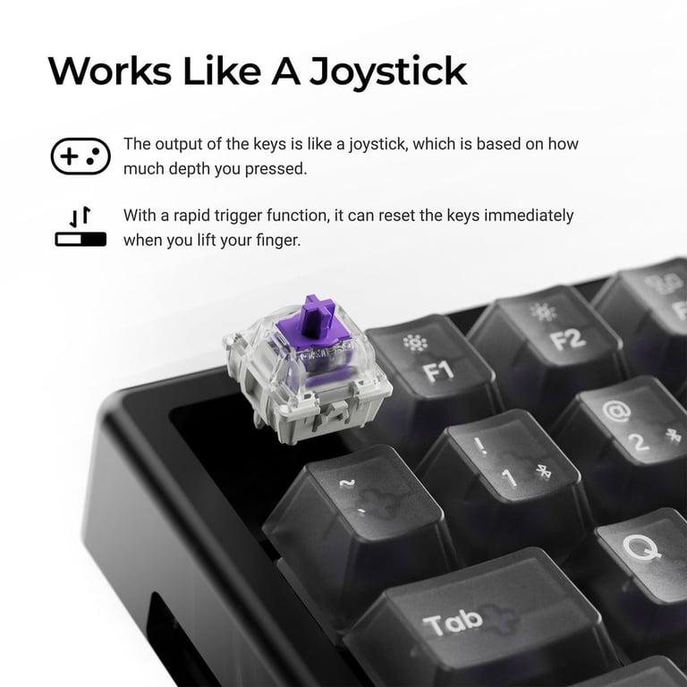 Keychron K2 HE (K2H-F1R) QMK 三模無線磁軸鍵盤(特別版-Resin Edition)