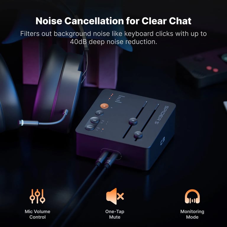 Fosi Audio C3 Al-Powered 遊戲音效卡+AMP+DAC