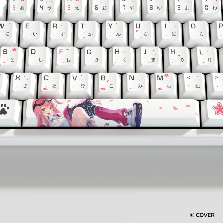 HYTE Sakura Miko 櫻巫女 鍵帽及桌墊套裝(白色)