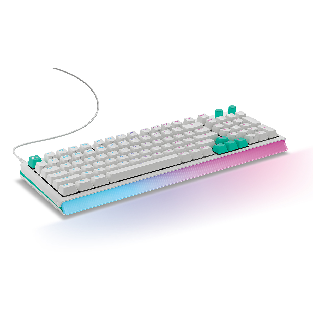 Logitech G512 X 98 類比機械雙軸有線電競鍵盤(98鍵-線性軸-白色)