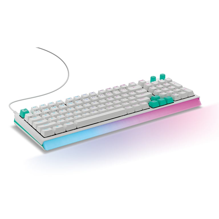 LogitechG G512 X 98 類比機械雙軸有線電競鍵盤(98鍵-線性軸-白色)