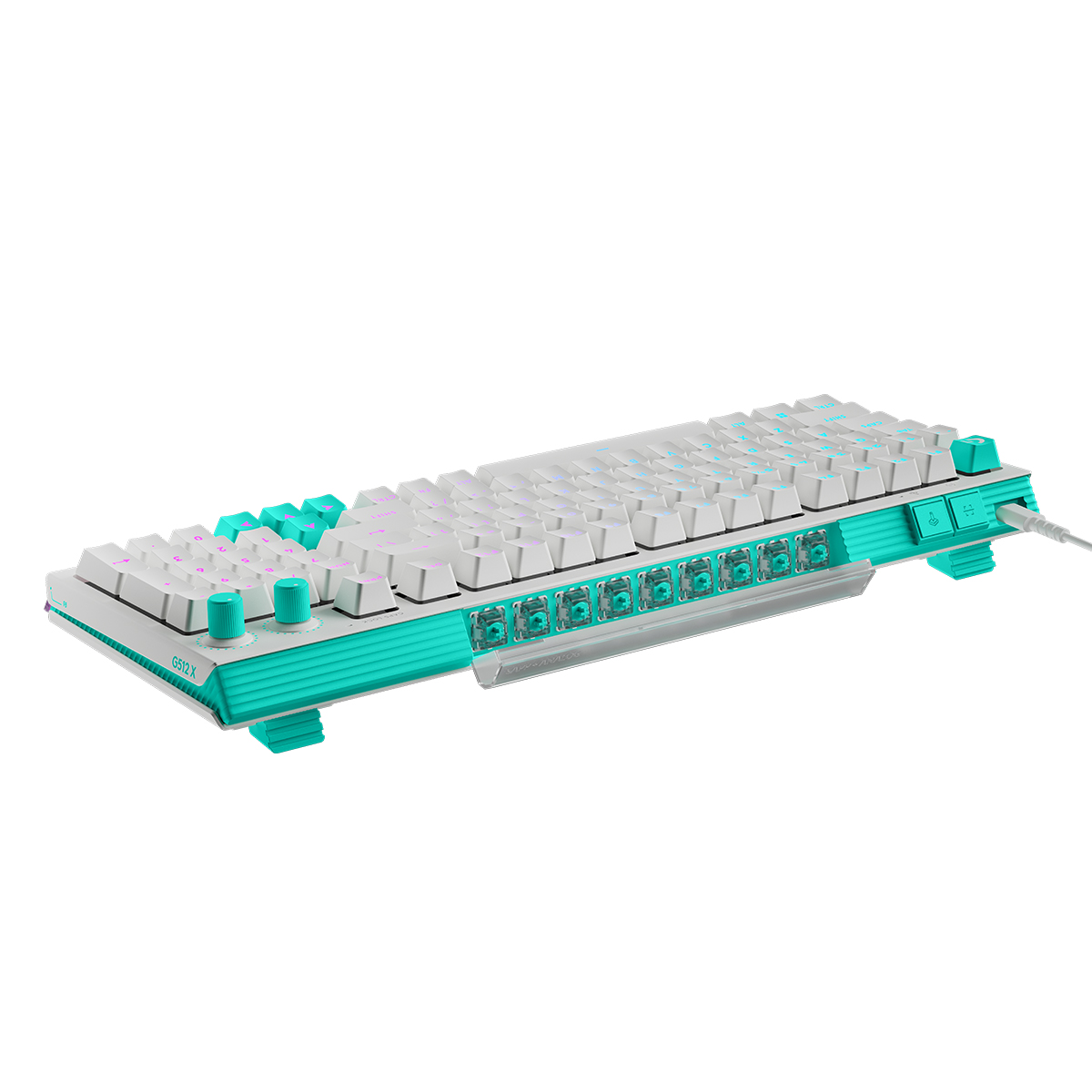 Logitech G512 X 98 類比機械雙軸有線電競鍵盤(98鍵-線性軸-白色)
