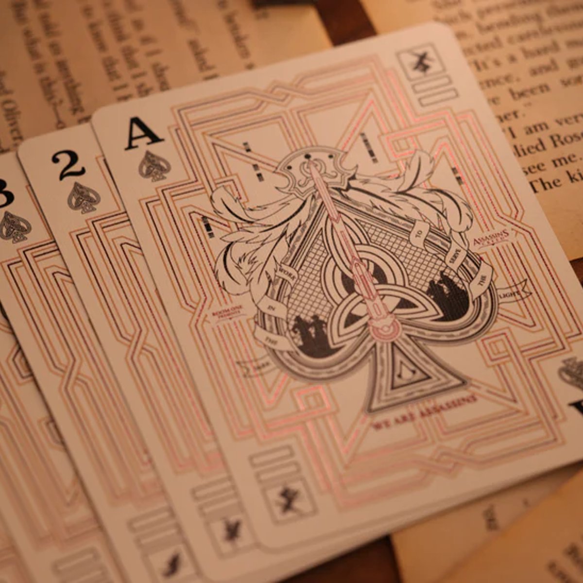 Room One Cards《Assassins Creed Legacy Ver. II》Playing Cards 啤牌(Garnet Hidden Blade Edition)
