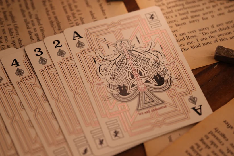 Room One Cards《Assassins Creed Legacy Ver. II》Playing Cards 啤牌(Garnet Hidden Blade Edition)