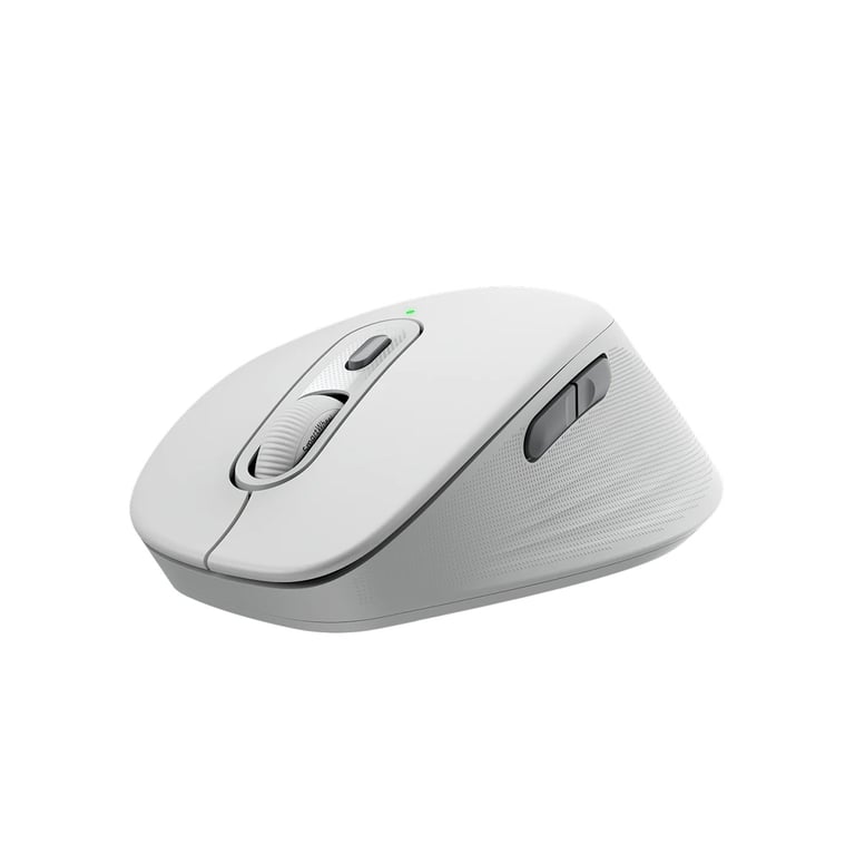 Logitech M840L 多工靜音無線滑鼠(大手版-珍珠白)
