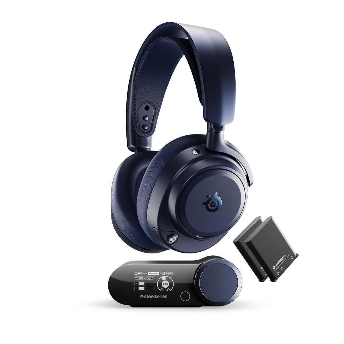 SteelSeries Arctis Nova Pro Omni ANC主動降噪 無線遊戲耳機(61723)(午夜藍)