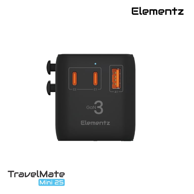 Elementz TravelMate Mini 25W Travel Adapter 旅行充電器(PT-M25)