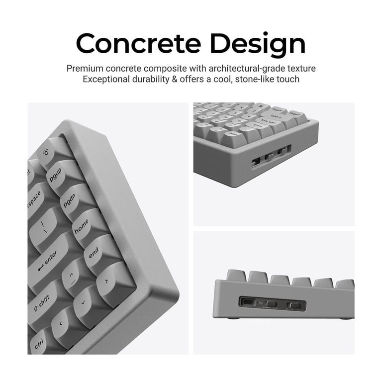 Keychron K2 HE (K2H-F1C) QMK 三模無線磁軸鍵盤(特別版-Concrete Edition)