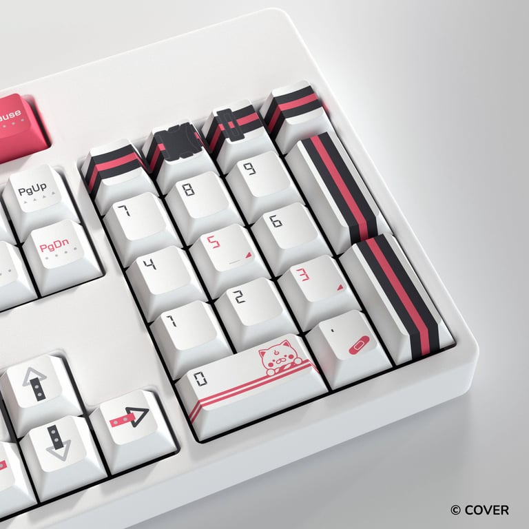 HYTE Sakura Miko 櫻巫女 鍵帽及桌墊套裝(白色)