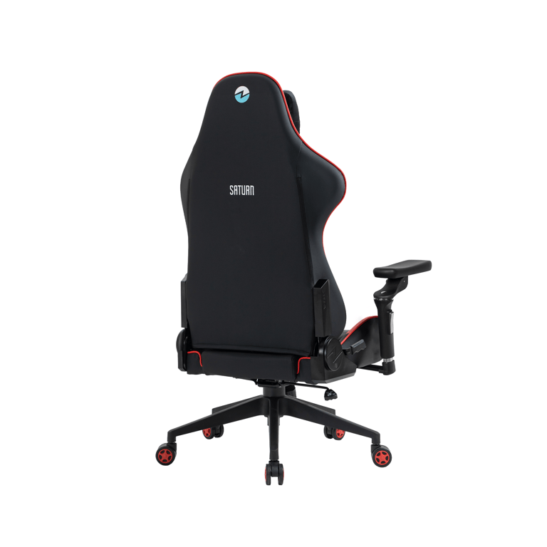 C255D Zenox Saturn MK-2 人體工學高背電競椅(5D 扶手)(Leather/Red)