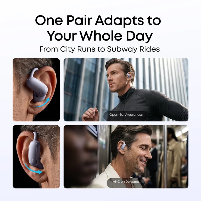 Anker Soundcore AeroFit 2 Pro 開放式氣導運動無線藍牙耳機 (A3875)(紫色)