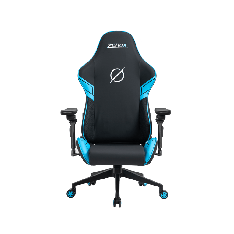 C255B Zenox Saturn MK-2 人體工學高背電競椅(5D 扶手)(Leather/Sky Blue)