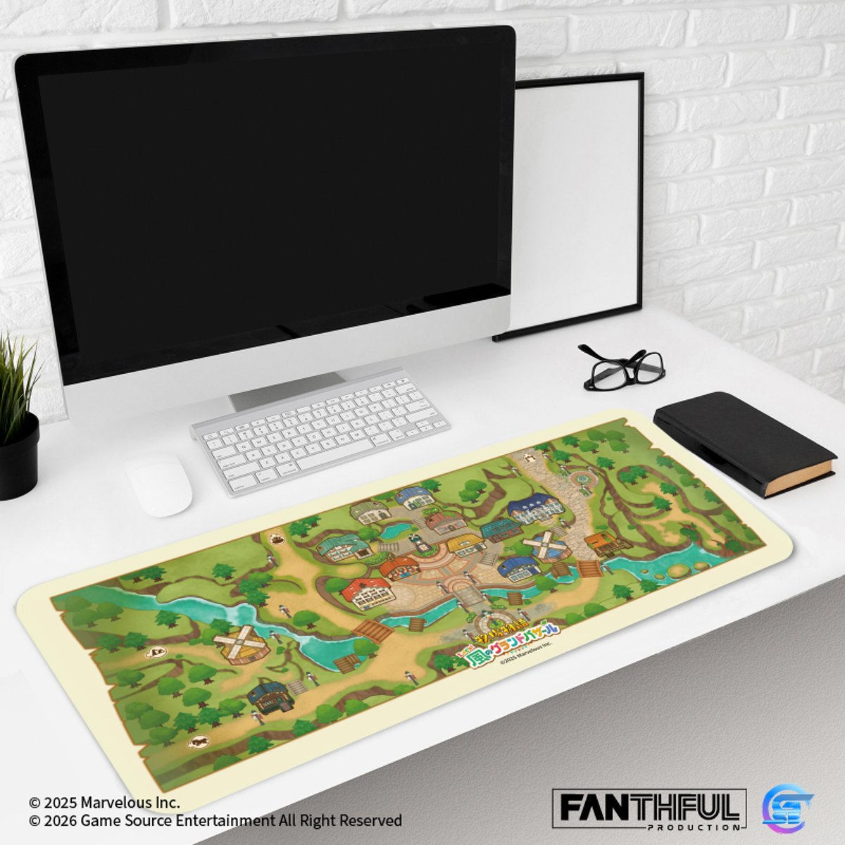 Fanthful《牧場物語 來吧 ! 風之繁華市集》遊戲精品(地圖主題桌墊)