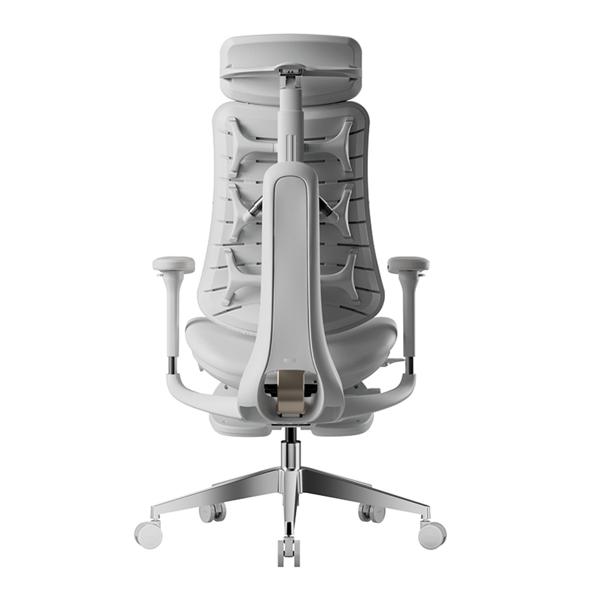 黑白調 HBADA T8 MAX 通風動態人體工學辦公網椅(晨霧白)
