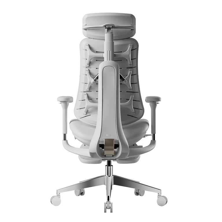 黑白調 HBADA T8 MAX 通風動態人體工學辦公網椅(晨霧白)