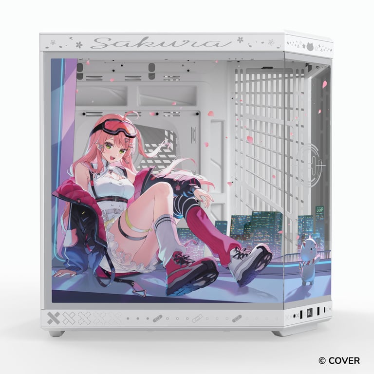HYTE Y70 Sakura Miko 櫻巫女 雙腔中塔式 ATX機箱(白色)