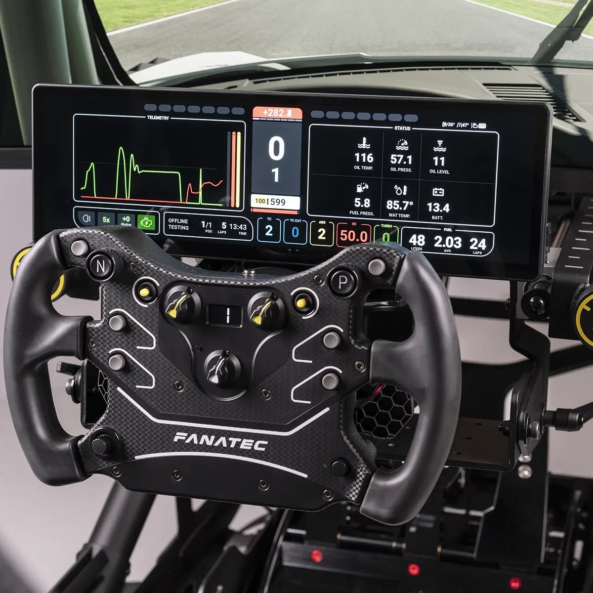 Fanatec Xeneon Edge安裝座套裝 (可安裝於Fanatec基座 或 Fanatec Clubsport車架上)