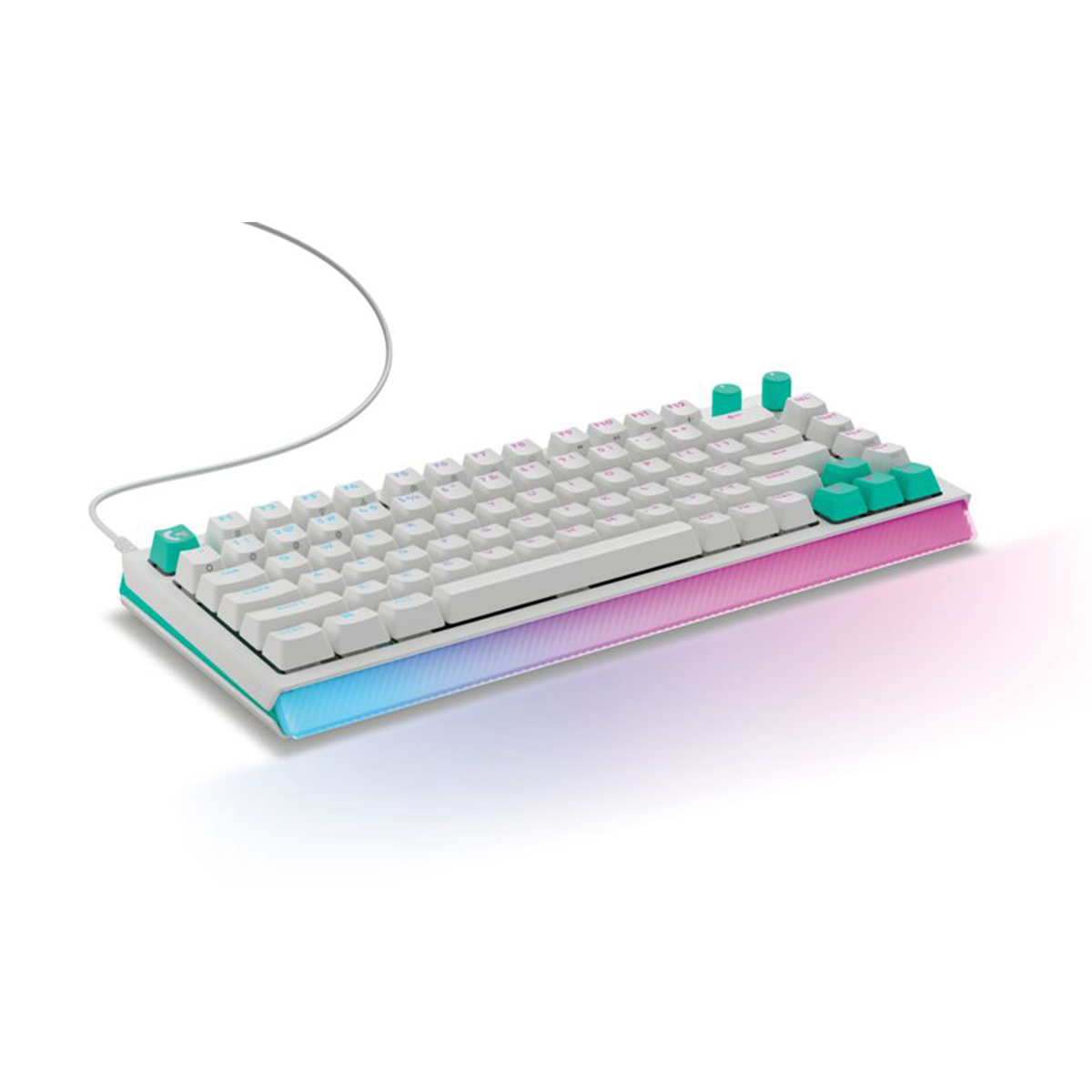 Logitech G512 X 75 類比機械雙軸有線電競鍵盤(75鍵-線性軸-白色)