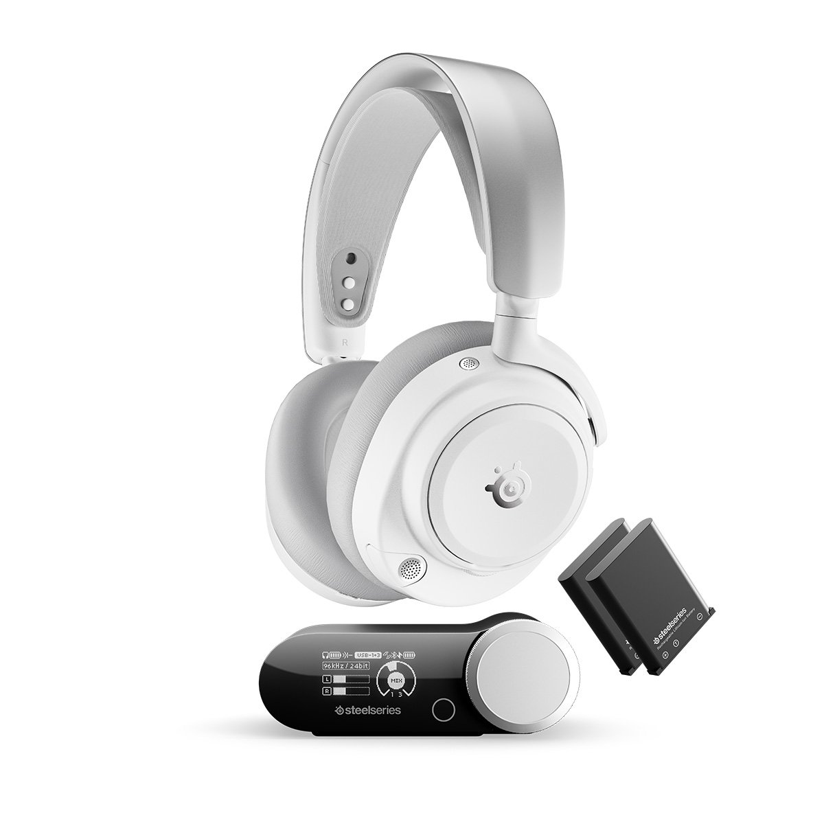 SteelSeries Arctis Nova Pro Omni ANC主動降噪 無線遊戲耳機(61722)(白色)